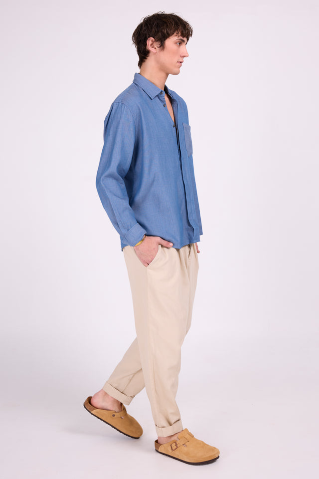 Nathalie Vleeschouwer Dan Zandkleurige Barrel Broek