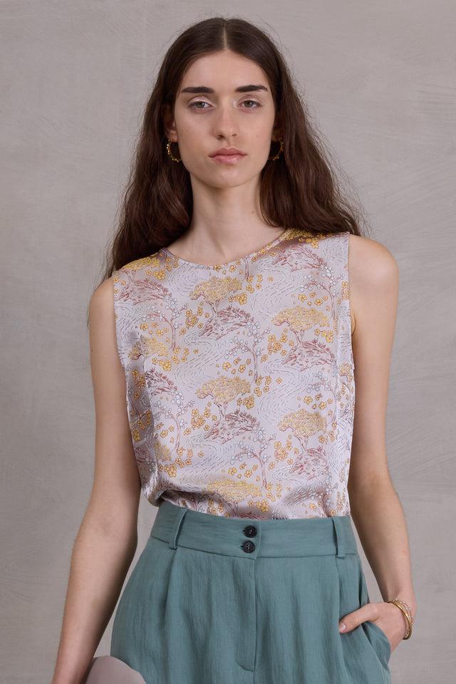 nathalie vleeschouwer Danielle top in golden glow sakura