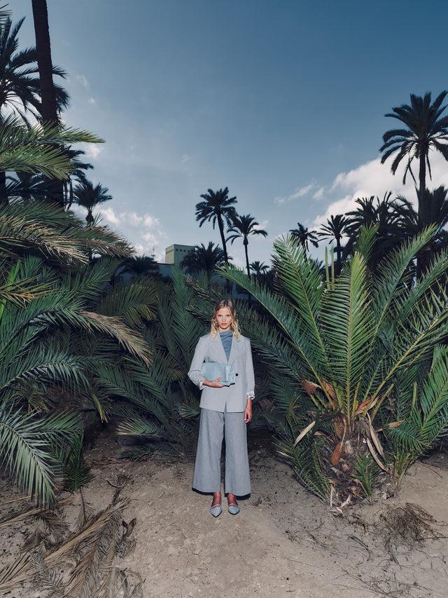 Nathalie Vleeschouwer David Broek In Dusk Blue Herringbone