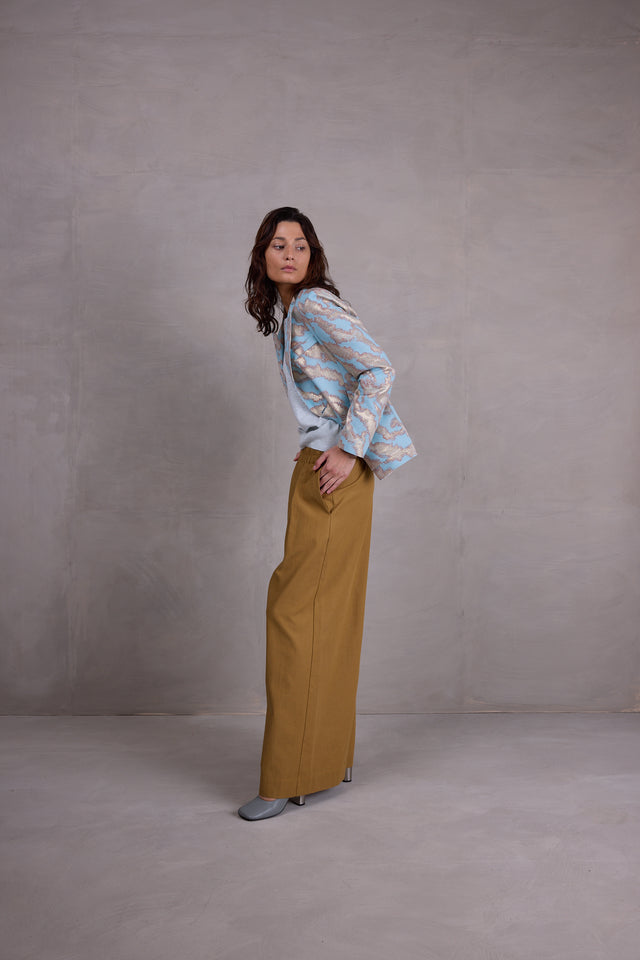 Nathalie Vleeschouwer Davos Blazer In Blue Archipel Jacquard