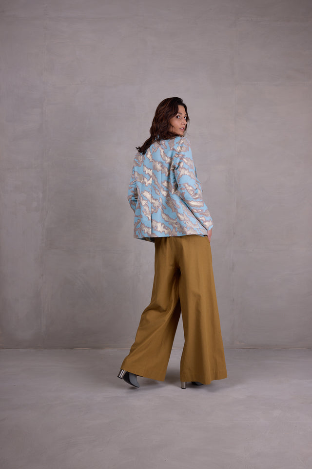 Nathalie Vleeschouwer Davos Blazer In Blue Archipel Jacquard