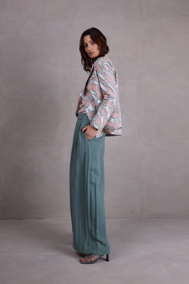 Nathalie Vleeschouwer Davos Blazer In Pink Archipel Jacquard