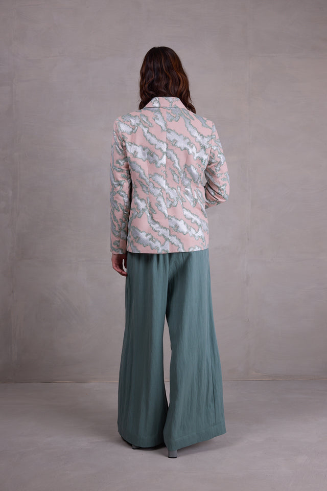 Nathalie Vleeschouwer Davos Blazer In Pink Archipel Jacquard