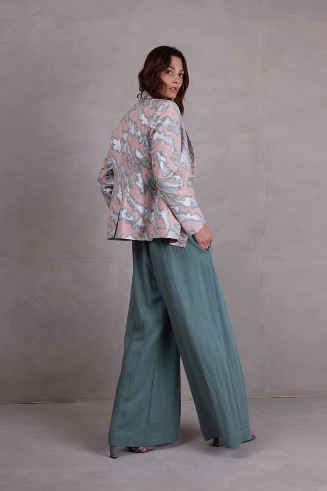 Nathalie Vleeschouwer Davos Blazer In Pink Archipel Jacquard