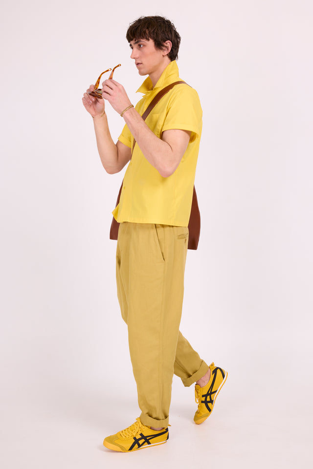 Nathalie Vleeschouwer Domenico Geel Hemd Met Korte Mouwen