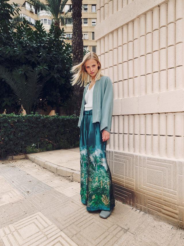 nathalie vleeschouwer Donny broek in jungle jacquard