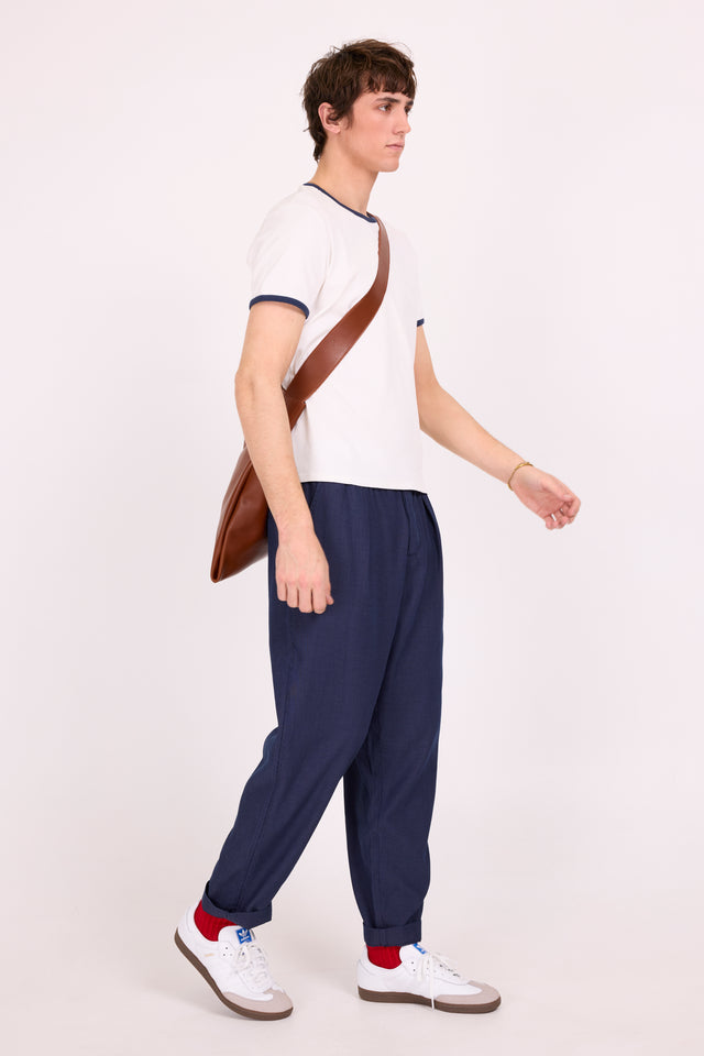 Nathalie Vleeschouwer Drue T-shirt Met Navy Contrastboord