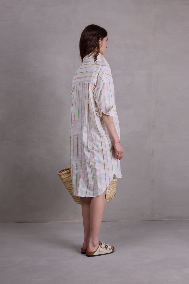 Nathalie Vleeschouwer Duran Hemdsjurk In Multi Stripes