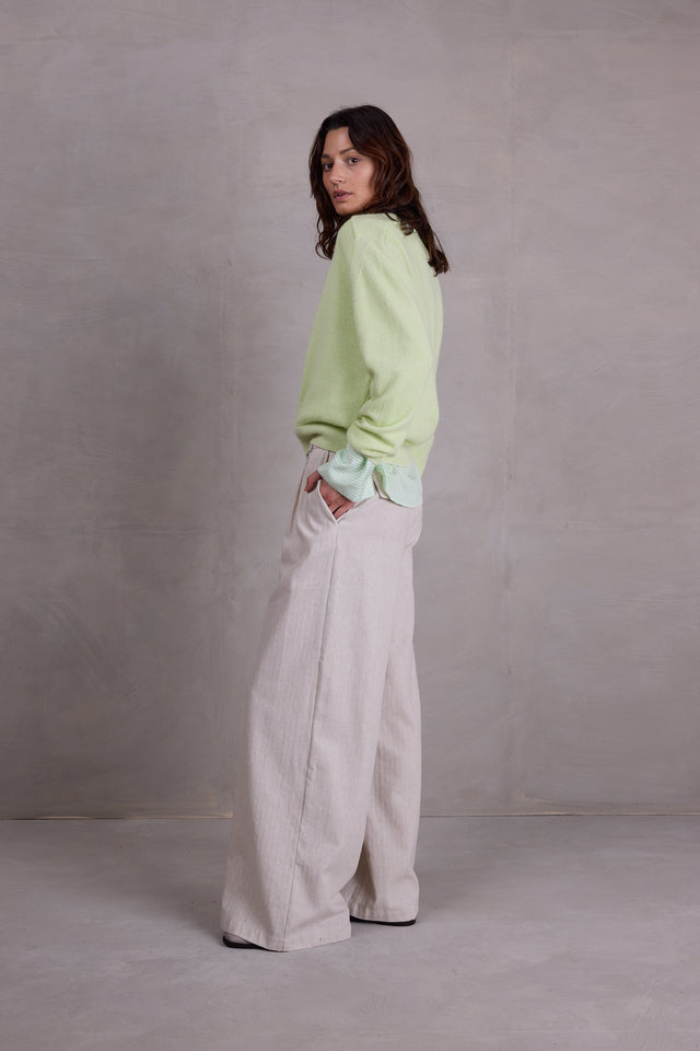 Nathalie Vleeschouwer Edward Broek In Sand Herringbone