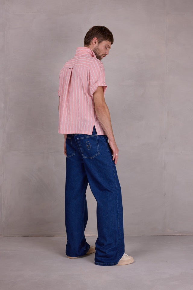 Nathalie Vleeschouwer Falma Soft Pink Gestreept Hemd