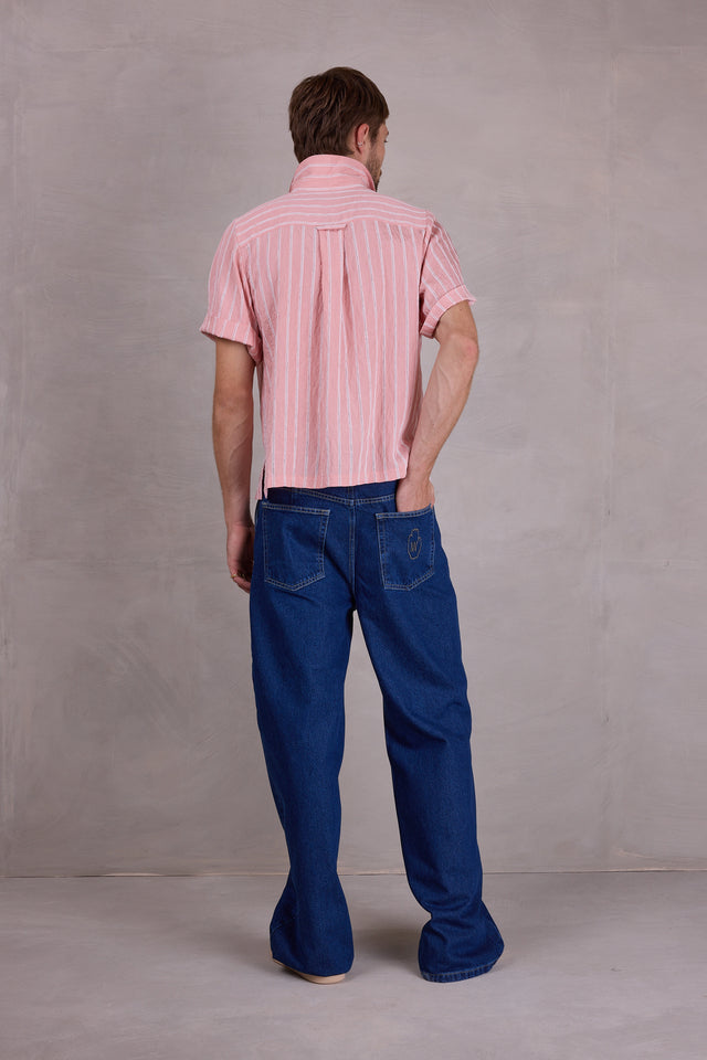 Nathalie Vleeschouwer Falma Soft Pink Gestreept Hemd