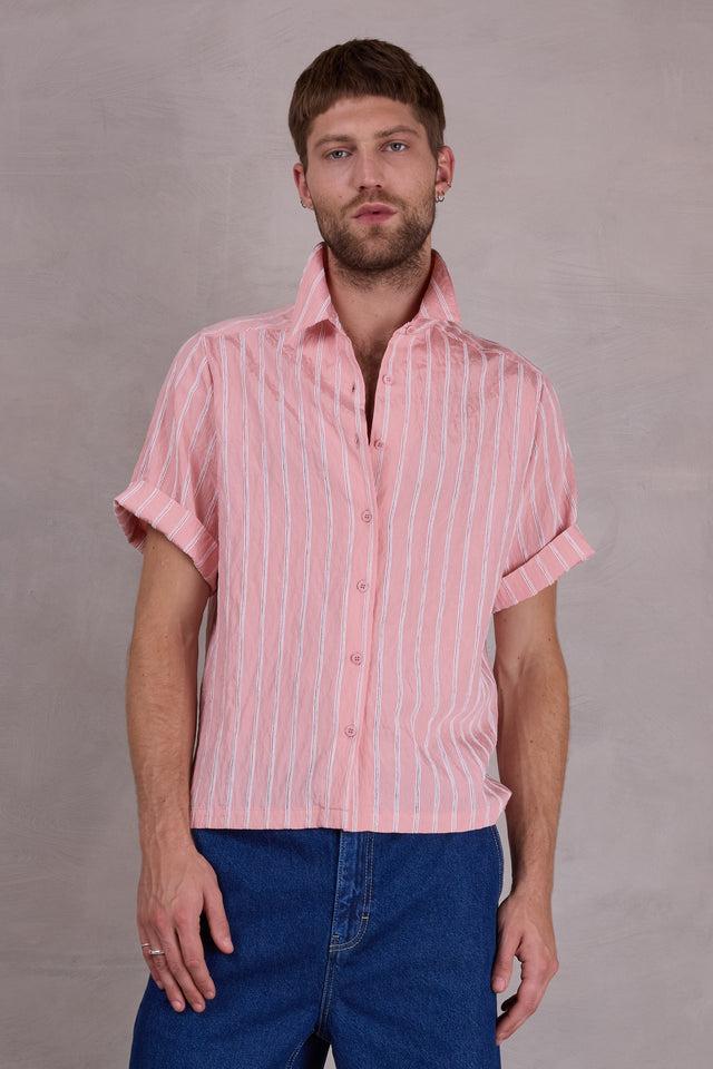 nathalie vleeschouwer Falma soft pink gestreept hemd