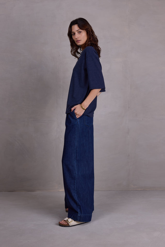 Nathalie Vleeschouwer Fanny Oversized Night Blue T-shirt