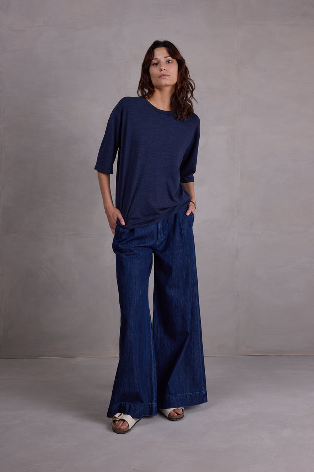 nathalie vleeschouwer Fanny oversized night blue T-shirt