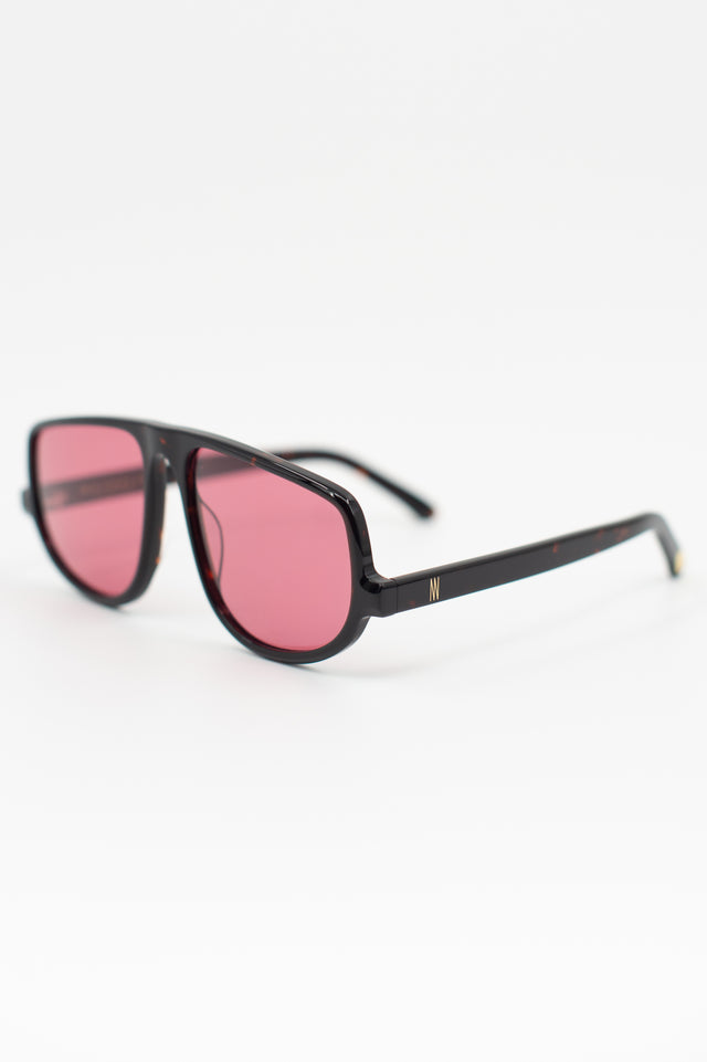 Nathalie Vleeschouwer Felice Zonnebril In Dark Tortoise / Cherry