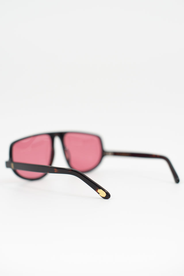 Nathalie Vleeschouwer Felice Zonnebril In Dark Tortoise / Cherry