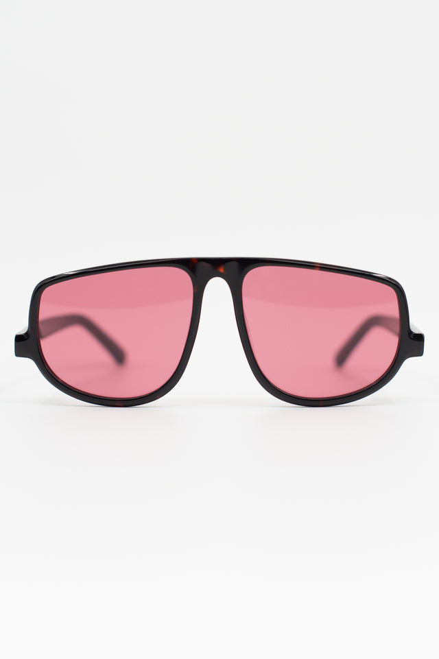 nathalie vleeschouwer Felice zonnebril in dark tortoise / cherry