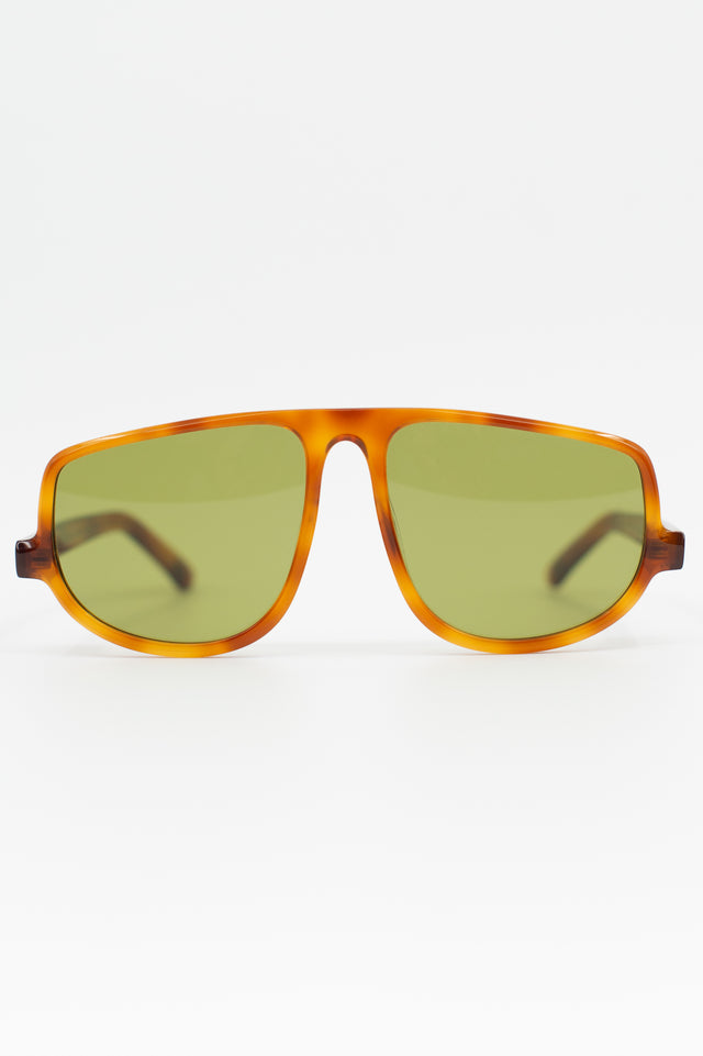 nathalie vleeschouwer Felice zonnebril in light tortoise / olive
