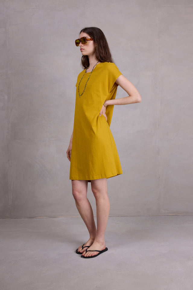 nathalie vleeschouwer Fenise curry jurk met open rug