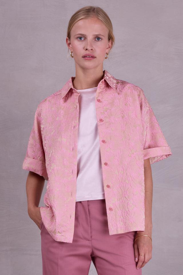 nathalie vleeschouwer Fermo hemdsjasje in pink daisy