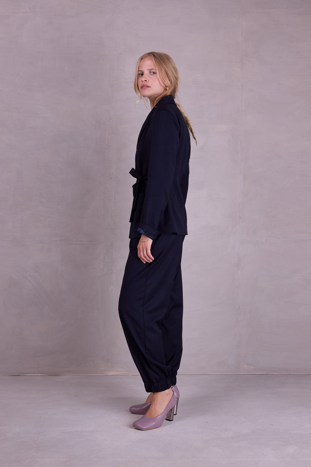 Nathalie Vleeschouwer Fernando Geknoopte Blazer In Night Blue