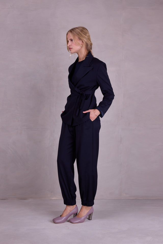 Nathalie Vleeschouwer Fernando Geknoopte Blazer In Night Blue
