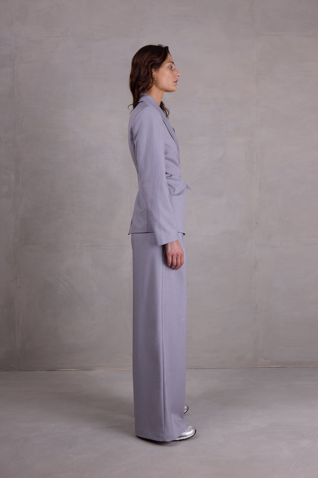 Nathalie Vleeschouwer Fernando Grijze Geknoopte Blazer