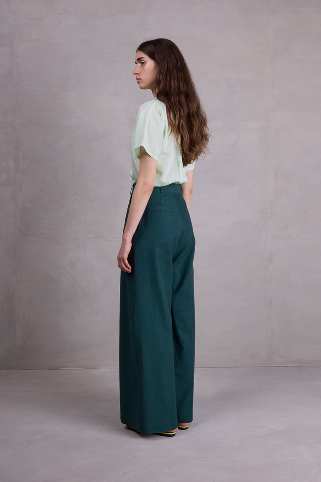 Nathalie Vleeschouwer Filipa Lichtgroen Gestreepte Blouse