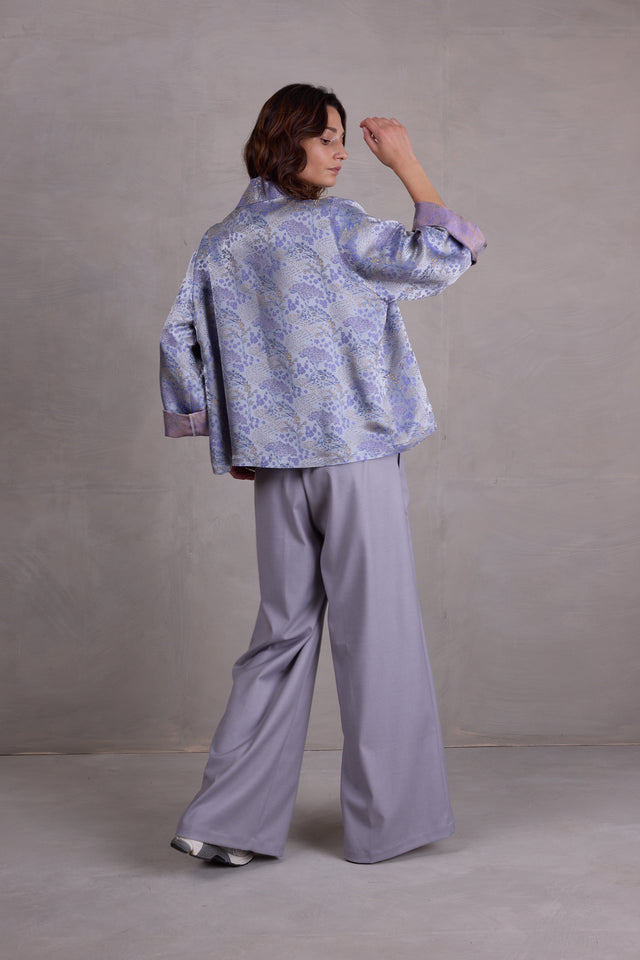 Nathalie Vleeschouwer Flenn Kimono In Mystical Blue Sakura