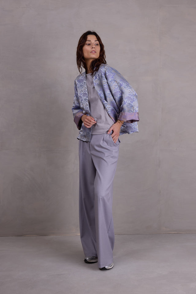 Nathalie Vleeschouwer Flenn Kimono In Mystical Blue Sakura