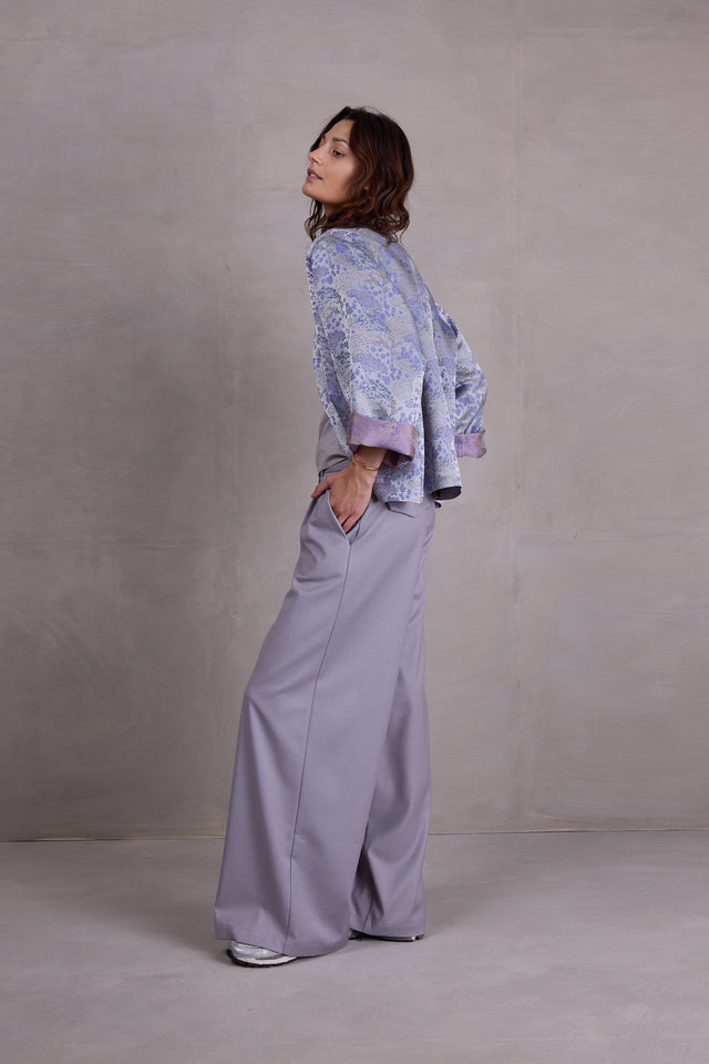 Nathalie Vleeschouwer Flenn Kimono In Mystical Blue Sakura