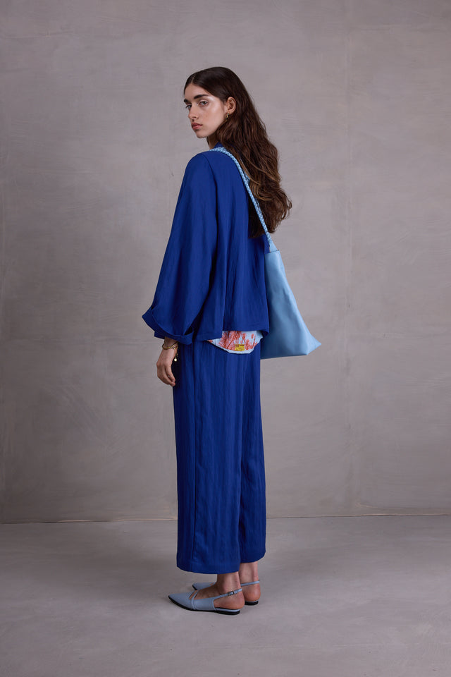 Nathalie Vleeschouwer Flenn Kimono In True Blue Tencel