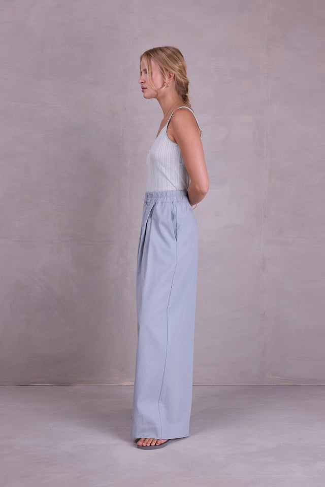 Nathalie Vleeschouwer Fleur Celadon Pointelle Jersey Topje