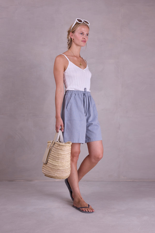 Nathalie Vleeschouwer Fleur Wit Pointelle Jersey Topje