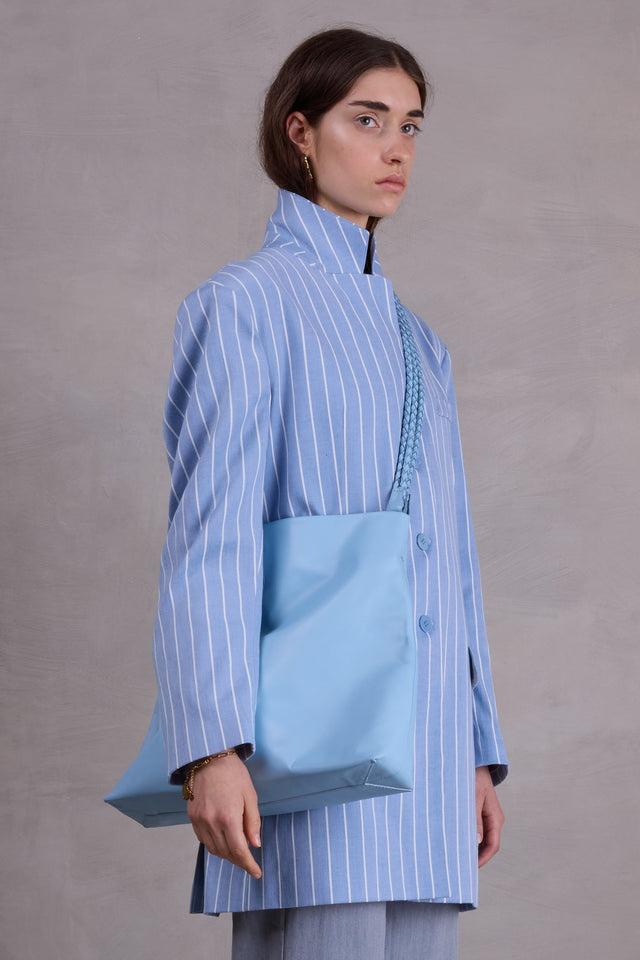Nathalie Vleeschouwer Flint Vest In Powder Blue Stripes