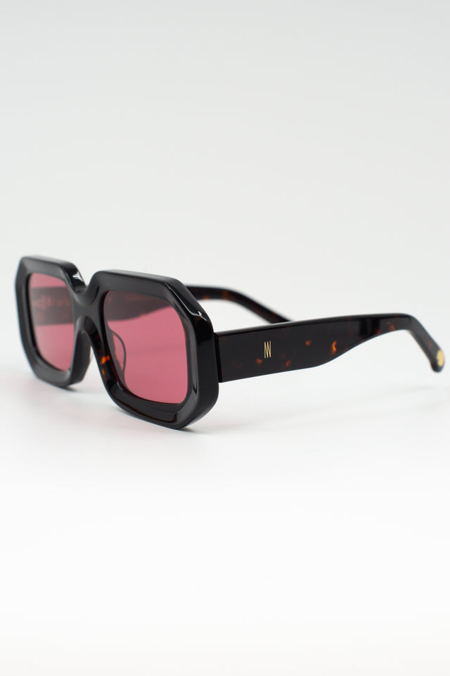 Nathalie Vleeschouwer Jackie Zonnebril In Dark Tortoise / Cherry