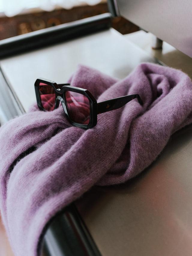 nathalie vleeschouwer Jackie zonnebril in dark tortoise / cherry