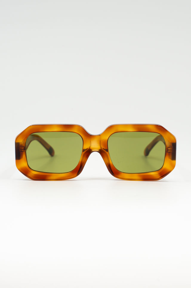 Nathalie Vleeschouwer Jackie Zonnebril In Light Tortoise /olive