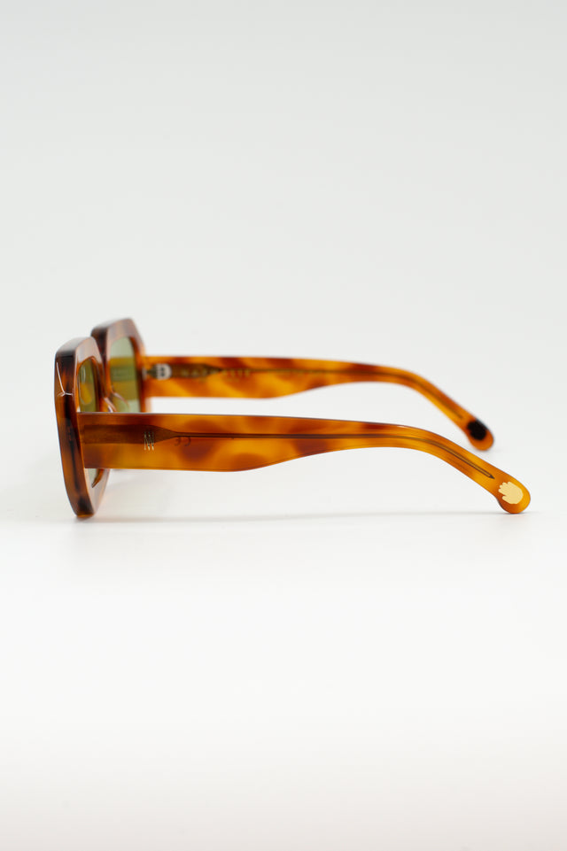 Nathalie Vleeschouwer Jackie Zonnebril In Light Tortoise /olive