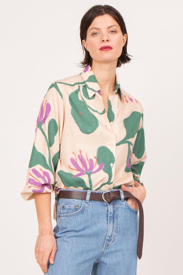 Nathalie Vleeschouwer Leren D-ring Riem In Donkerbruin