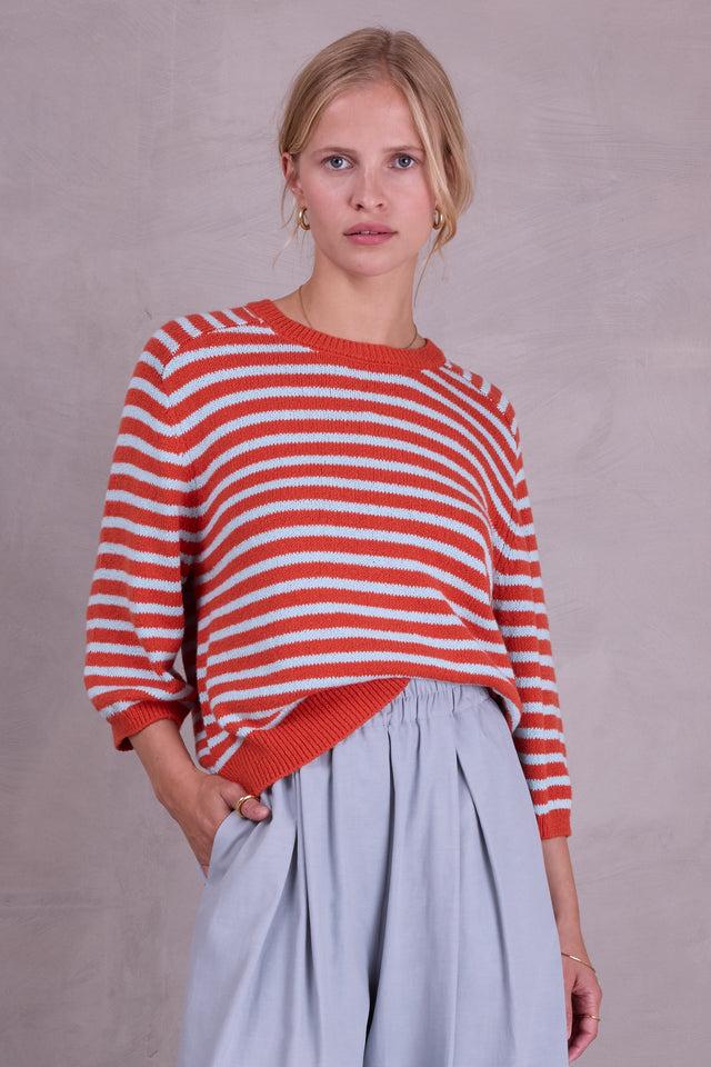 nathalie vleeschouwer Merselo langoustine gestreepte trui