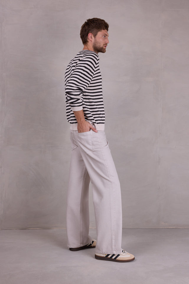 Nathalie Vleeschouwer Morra Gestreepte Katoenen Trui