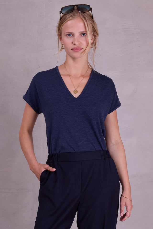 nathalie vleeschouwer Beckey T-shirt in night blue