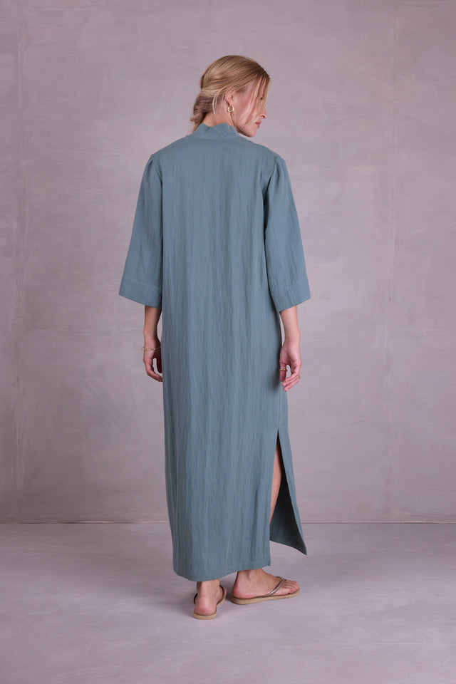 Nathalie Vleeschouwer Bonita Jurk In Salie Tencel