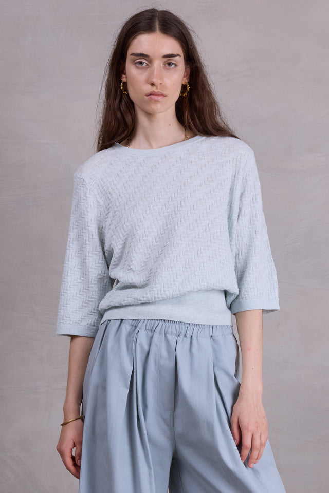 nathalie vleeschouwer Cairo truitje in ice blue