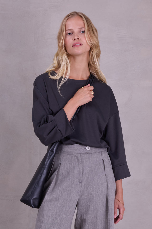 nathalie vleeschouwer Cava sweater in antraciet