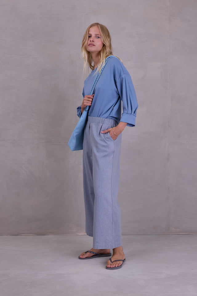 Nathalie Vleeschouwer Cava Sweater In Dusk Blue