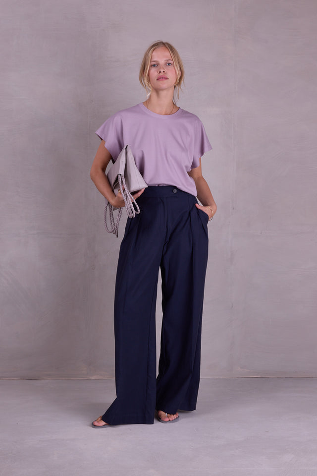 Nathalie Vleeschouwer Cezar Navy Broek