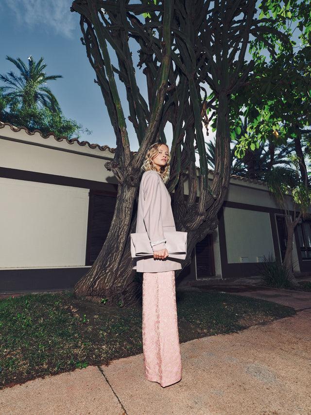 Nathalie Vleeschouwer Clutch Bag In Taupe