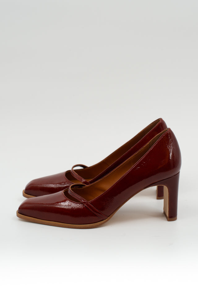 nathalie vleeschouwer Daggie cognac pump